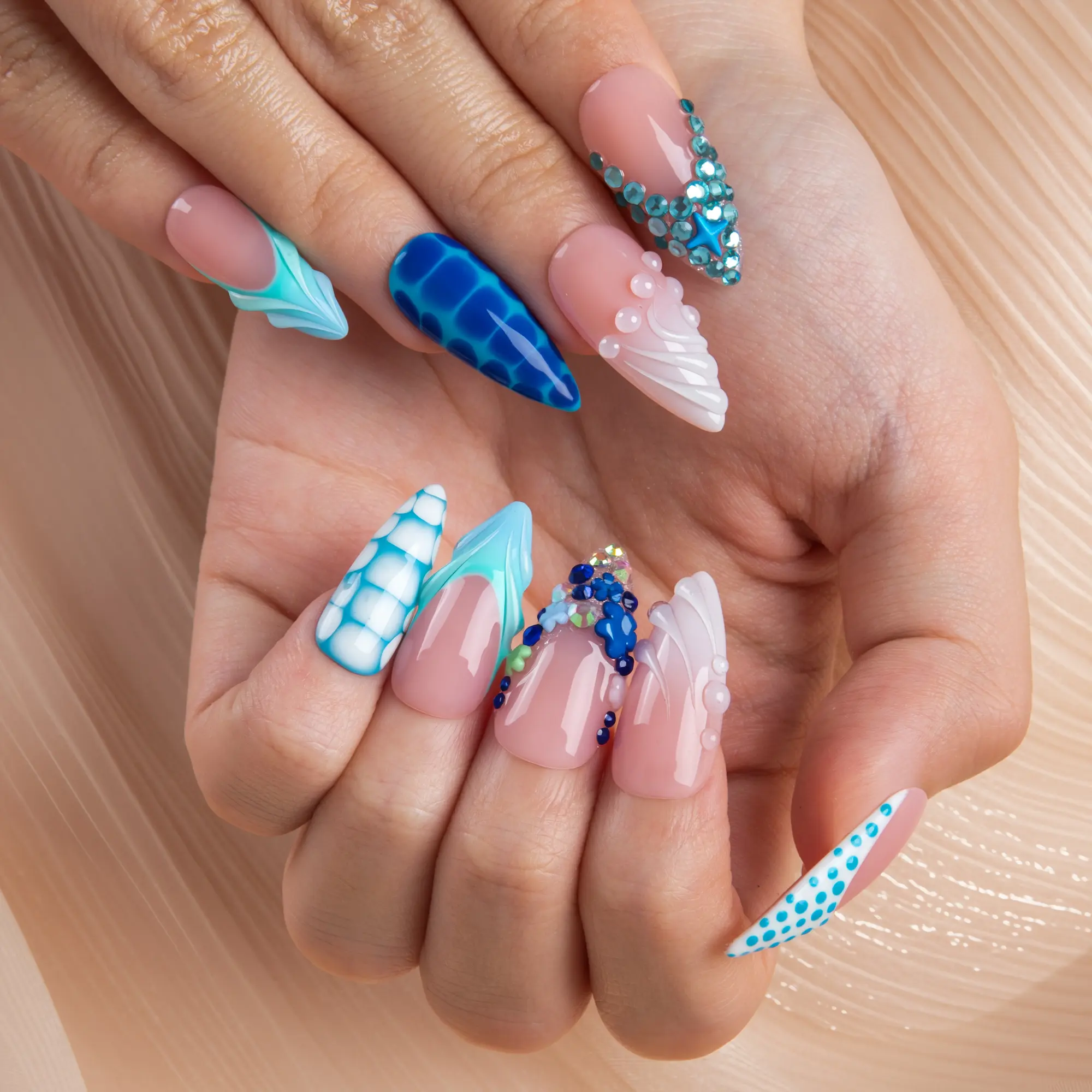 Lovful Holiday Summer Collection Handmade Acrylic Press On Nails 10PCS Reusable Salon Quality White Unique Designs Versatile Sizes #DealsForYouDays