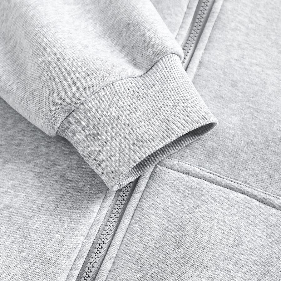 Men's 3 PCS Basic Unisex Solid Color Oversized Zip-Up Hooded Sweatshirts, Long-Sleeves, Soft Brushed Fleece, Loose Fit, Drawstring, Kangaroo Pockets, for Daily Loungewear & Outdoor Walking, Longsleeves