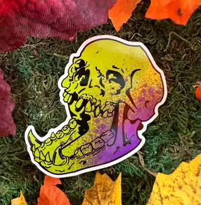 Longjaw Skull Sticker