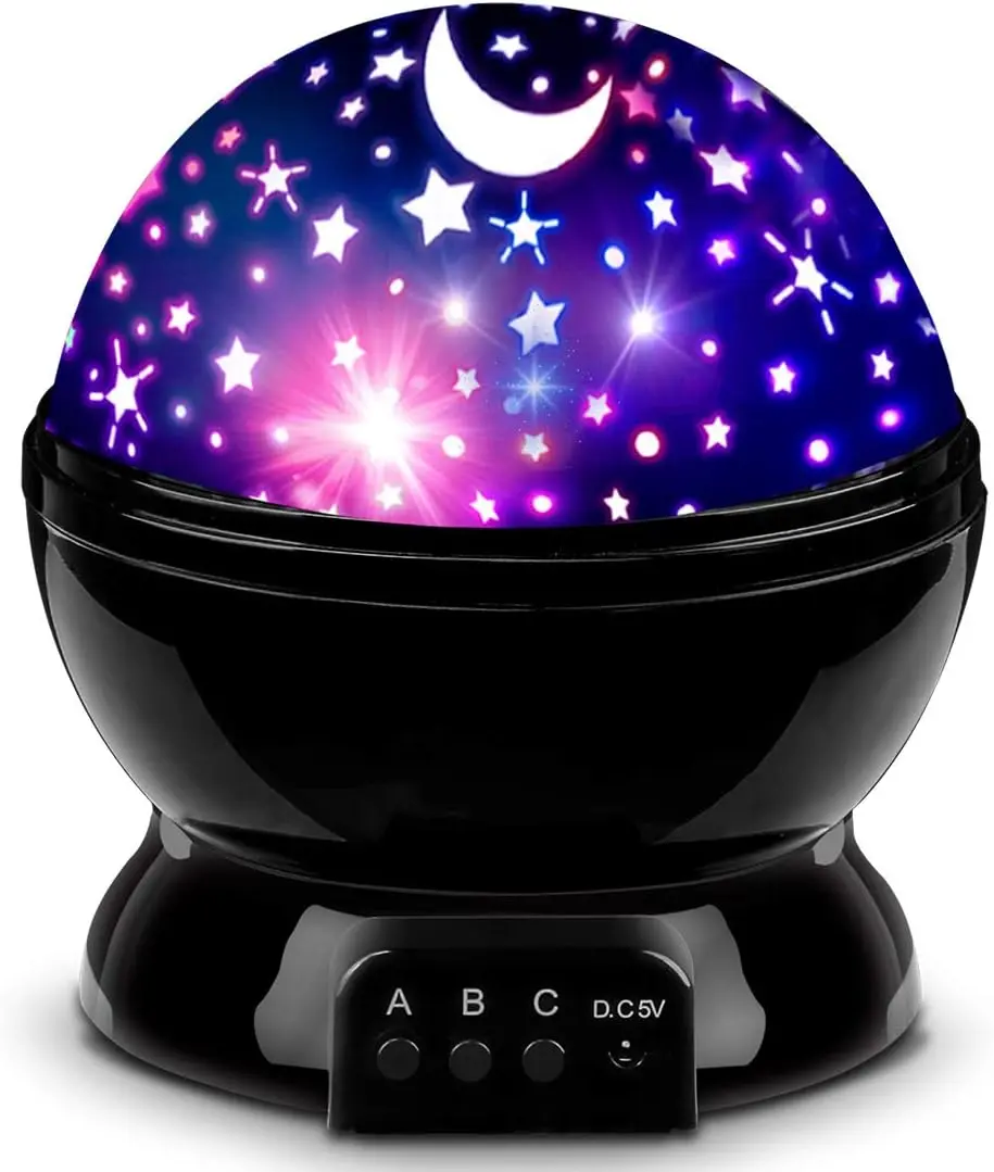 360° Rotating Star Projector Night Light for Kids, Bedroom Ceiling Star Lights, Kids Room Decor & Birthday Gift for Girls Boys Ages 3-8 bedroom ceiling