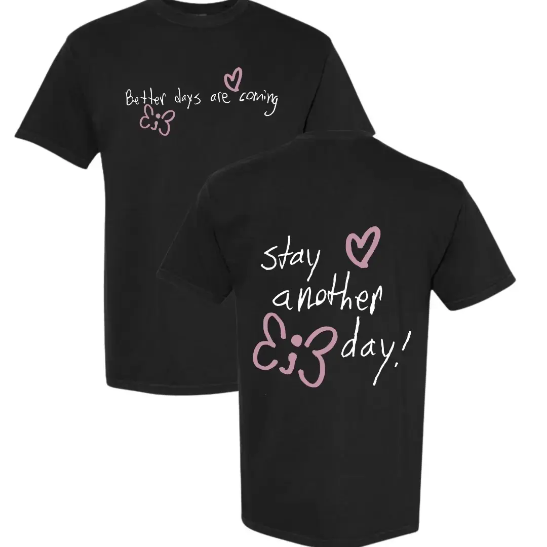 Better Together Collection Mental Health Awareness Short-Sleeve Round Neck Sports Top, Everyday Simple Heart-Design Apparel T-Shirt