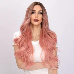 【Hope】 Pink Deep Wave Wig - 28 Inch | SM313 | Popinrow