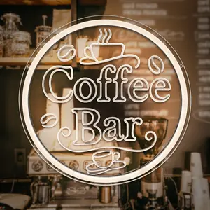 Adjustable USB LED Neon Sign Wall Decor, Coffee Bar Light for Cafe Restaurant Kitchen Party Decoration, Home Bar Business Neon Wall Sign, Indoor Decorative Light, Led Neon Lights