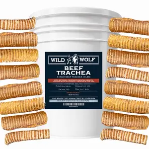 <GOLDEN TICKET!> 6” Beef Trachea Bucket (4 Pounds) 100% Natural Dog Chew Treats - Single-Ingredient
