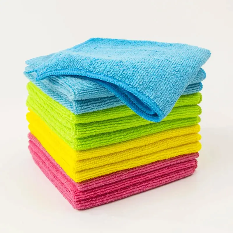 5-Pack Microfiber Household Cleaning Cloths for Kitchen/Home, Thick Fabric, Oil-Resistant, Non-Stick Oil, Strong Water Absorption, Perforated Separation to Prevent Germ Accumulation