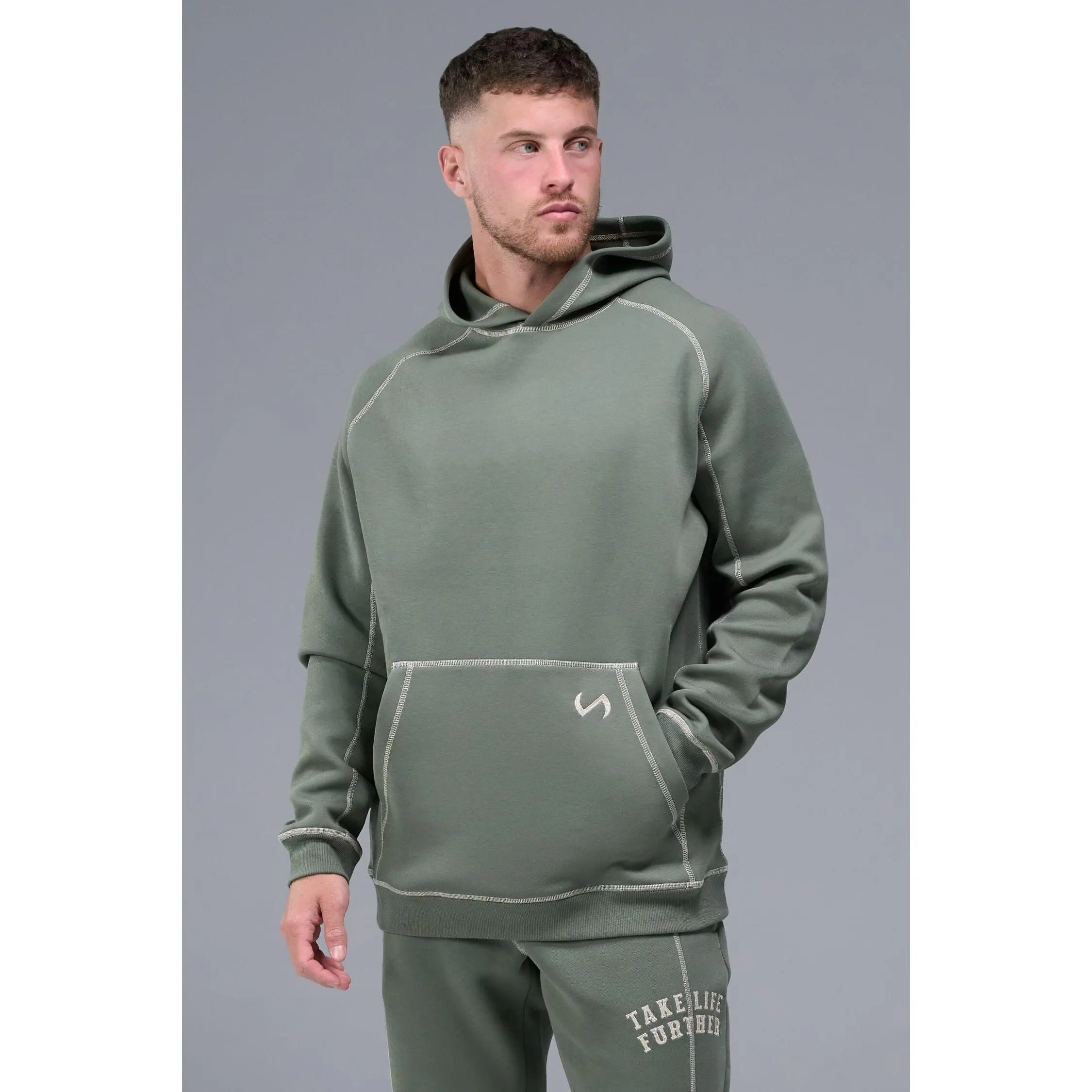 Scuba Tech Contrast Stitch Hoodie