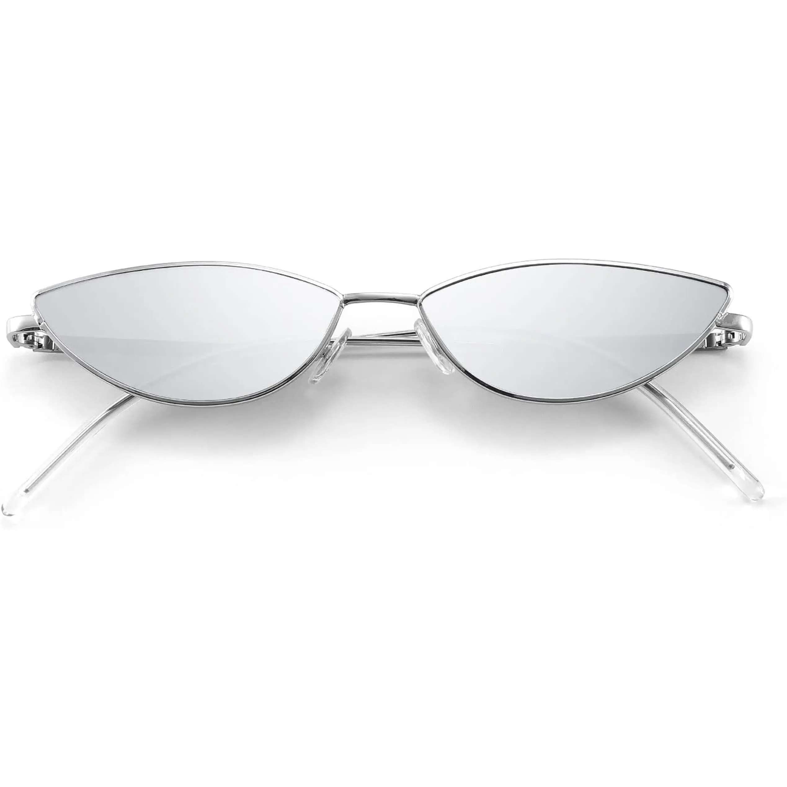 FEISEDY Fashion Designer Sunglasses for Women, Retro Small Petal Shape, Arc Temple, Metal Frame, Trendy Casual, Stylish Accessory, Statement Frame Glasses B2298, Sunglasswomen, Trendy Casual Sunglasses