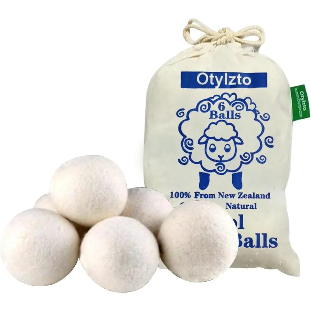 Wool Dryer Balls 6-count, Drying Balls for Laundry,Reusable As Natural Fabric Softener, Reduce Clothing Wrinkles, Drying Clothes Faster Eco-Friendly