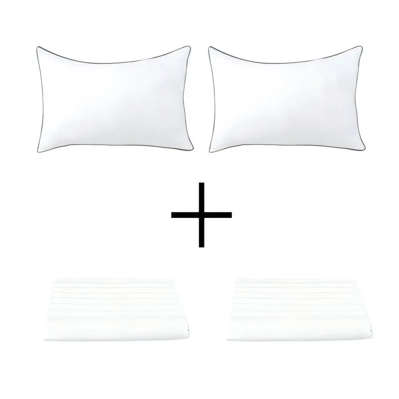 Pillow 2Pcs+Pillowcase 2Pcs