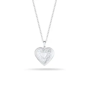 PROSTEEL Heart Pendant Necklace Stainless Steel Vintage Photo Locket Necklaces Jewelry Unisex For Men Women with Gift Box