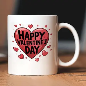 Valentine's Day Heart Ceramic Mug Romantic Gift Coffee Cup