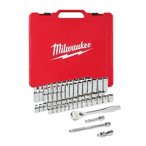Milwaukee 48-22-9008 3/8" Drive 56pc Ratchet & Socket Set - SAE & Metric