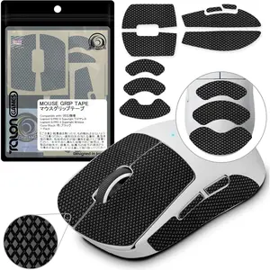 ROGEE Mouse Anti Slip Grip Tape Compatible with Logitech G PRO X , Wireless Gaming Mouse, Palm Sweat Absorption, Thin 0.5mm, Cut to Fit, Easy to Apply, Mouse Skin (Black)