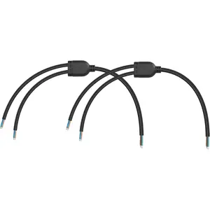 18 Gauge 2 Conductor Electrical Wire 2 * 1.0mm2 Y Splitter Rubber Pigtail  for 2-Pin  Billboards, Tunnel Lights, and Road Landscape Lights