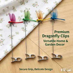 12 Pack Metal Dragonfly Garden Stakes – 3D Realistic Insect Decor for Outdoor & Indoor Plants.Rustproof Ornaments for Potted Flowers, Yard, Patio, and Planter Boxes.Cute Nature Gift