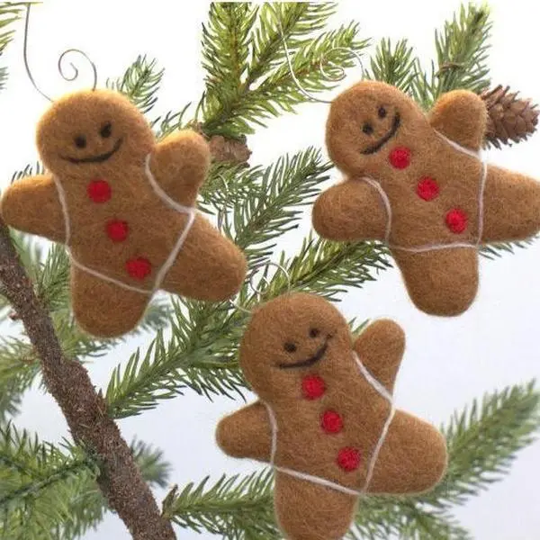 Gingerbread Men Christmas Tree Ornaments