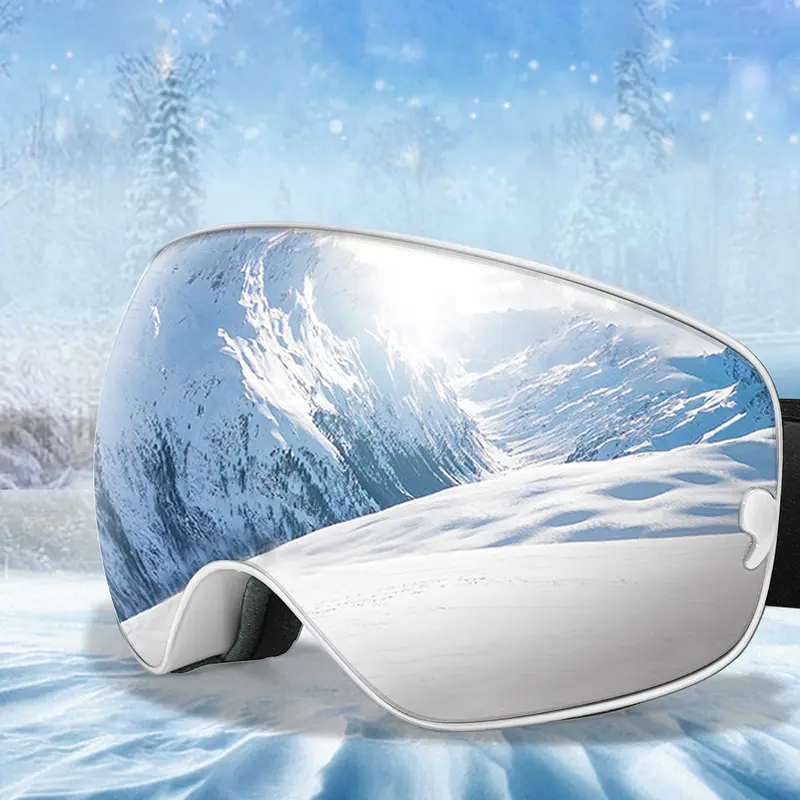 Outdoor Sports Ski Goggles, OTG Snowboard Protective Eyewear, Replaceable Anti-Fog Lenses, UV 400 Protection, Ideal for Winter Skiing Activities, Windproof Goggles, Ski Gear