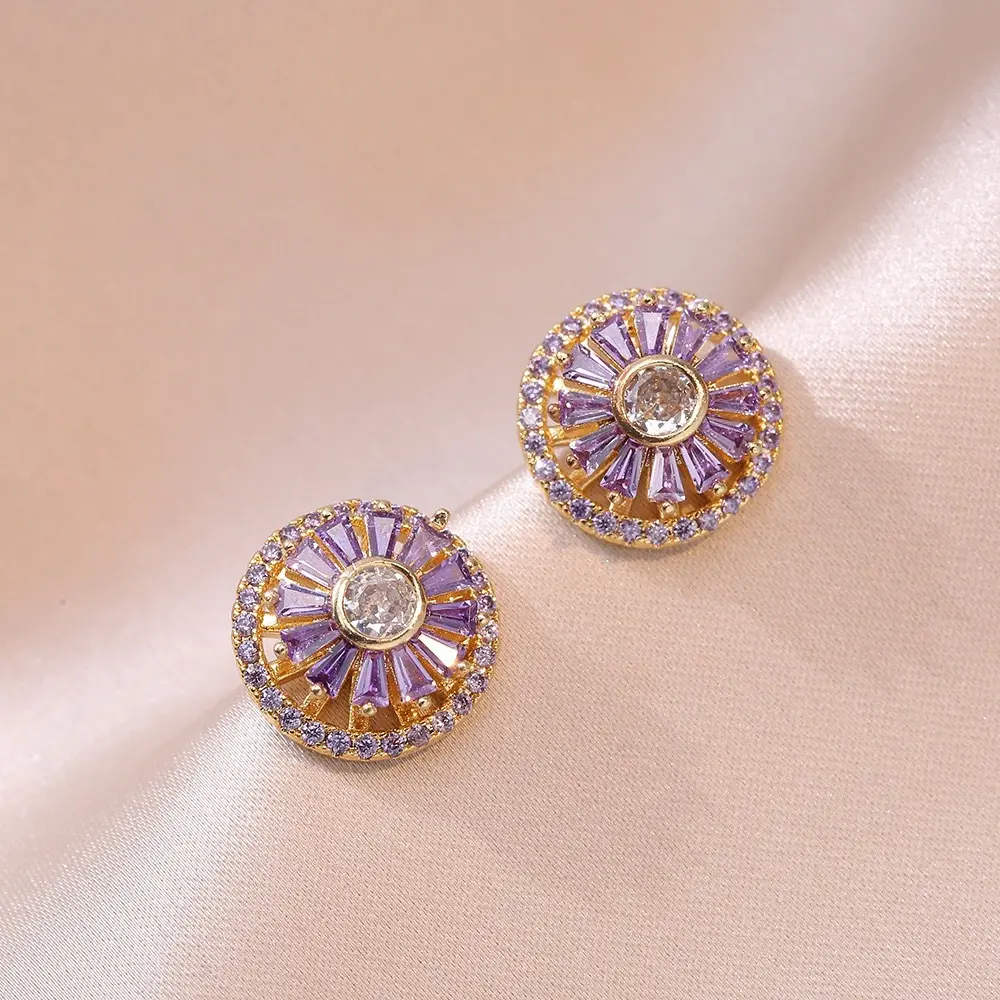 E0133 Purple Earrings