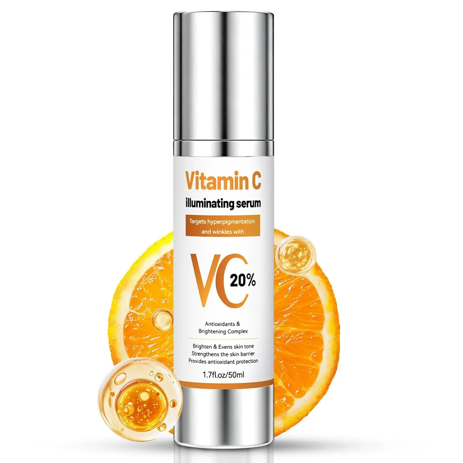 20% Vitamin C Face Serum with Hyaluronic Acid & Vitamin B5 for Radiant Skin 1.7 oz