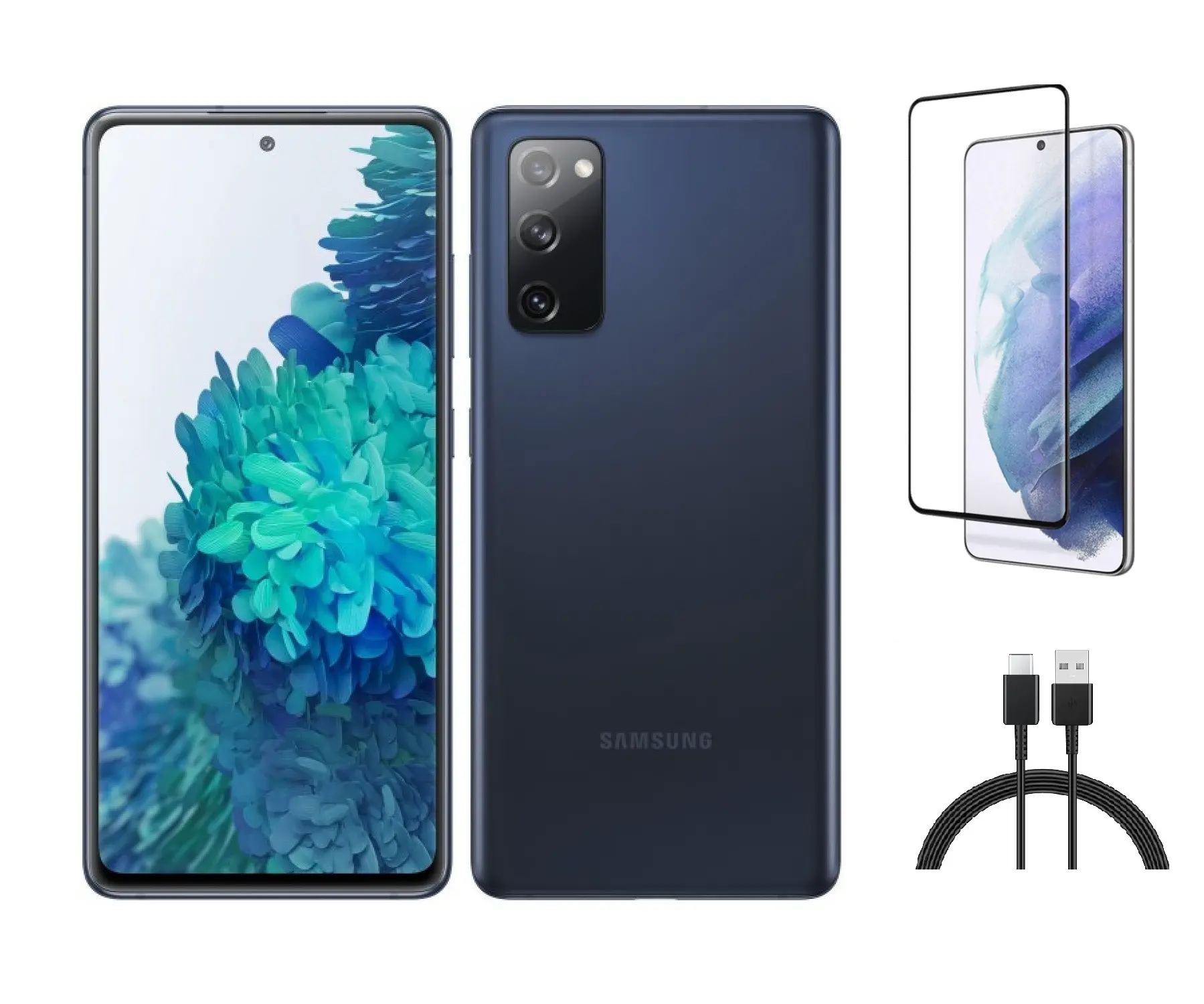 Refurbished Samsung Galaxy S20 FE 5G (AT&T Only) G781U - Excellent Condition with Pre-Installed Tempered Glass & 1 Year Warranty