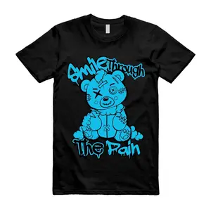 11 12 Gamma Blue Black T Shirt Match SMILE2