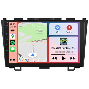 IYING Car Radio Stereo for Honda CRV 2007-2011 with Wireless Apple Carplay and Android Auto, 9" Touch Screen Car Radio with Bluetooth/FM/RDS/GPS Navigation/SWC/5G WiFi