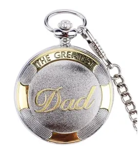 Retro DAD Quartz Pocket Watch