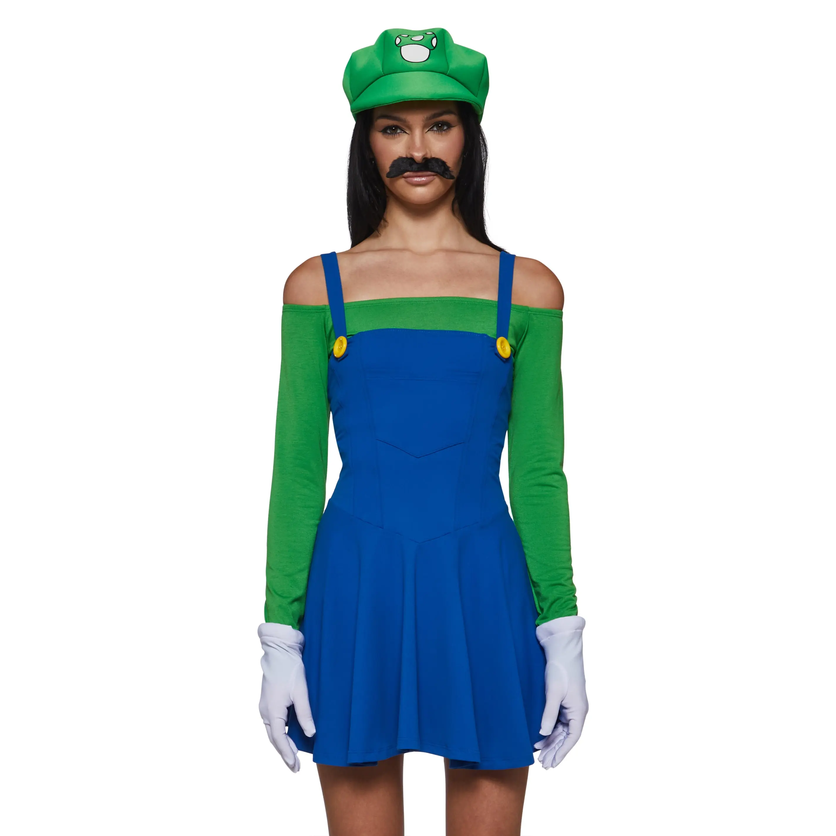 Plumber Bros Dress Costume - Green