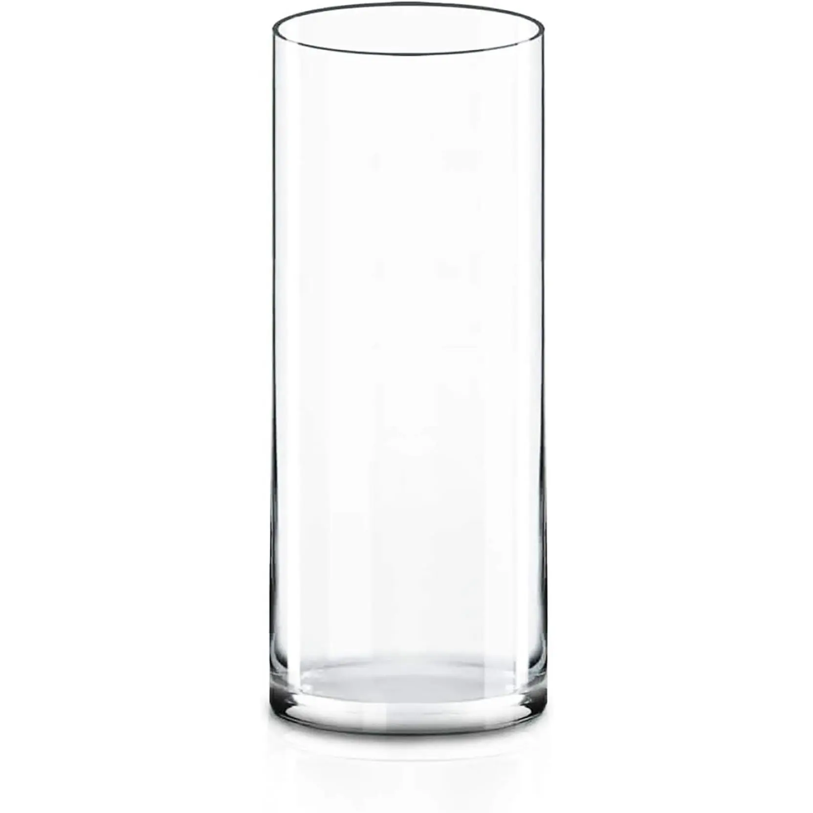 Clear Glass Cylinder Vase (H:12" D:4") | Multiple Size Choices Glass Flower Vase Centerpieces | Hurricane Floating Candle Holder Vase baptism centerpieces ceramic vases