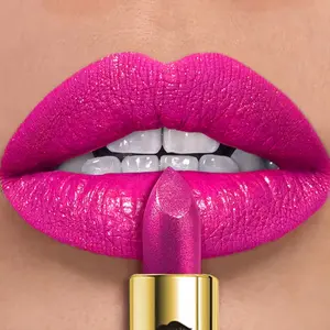 Huasurv Long-Lasting Glossy Lipstick, High Pigment, Pearl Finish, Non-Fading, Perfect for Parties, Stage Makeup, Christmas Gift