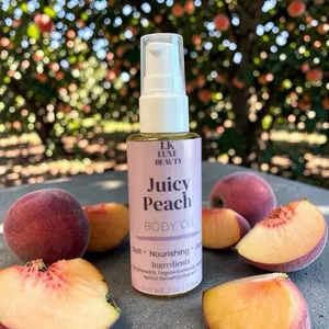Juicy Peach Body Oil Lk Luxe Beauty Handmade In Usa