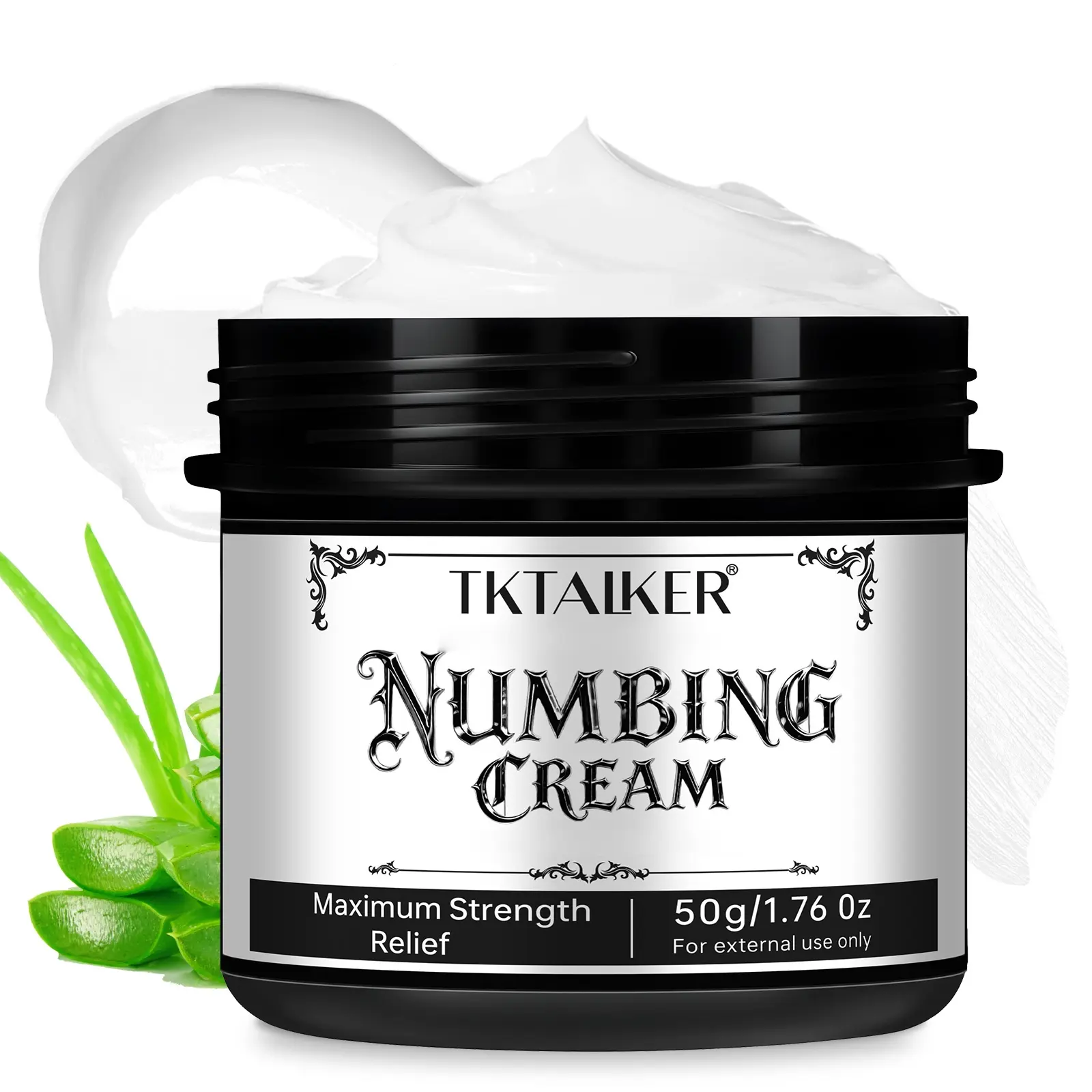 Tktalker Tattoo Care Balm, Tattoo Treatment Balm, Local Skin Care Cream for Tattoos, Relief for Irritated Skin, Non-Flammable, No Alcohol or Aerosol, Tattoo Numbing Cream