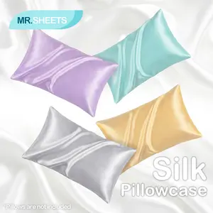 [Memorial Day Sale]NTBAY 100% Pure Mulberry Silk Pillowcase (19 Momme), Natural Soft & Breathable Silk Cover, Hidden Zipper Design for Everyday Luxury