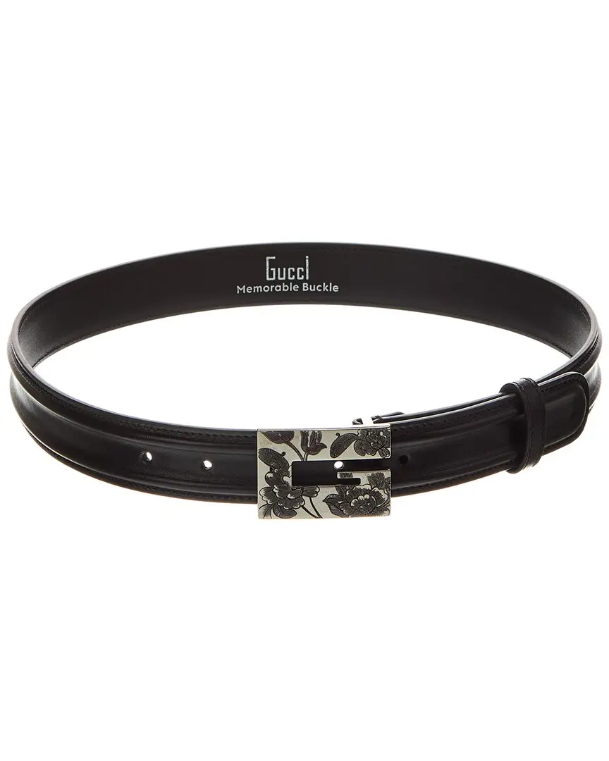 Gucci Memorable Buckle Leather Belt