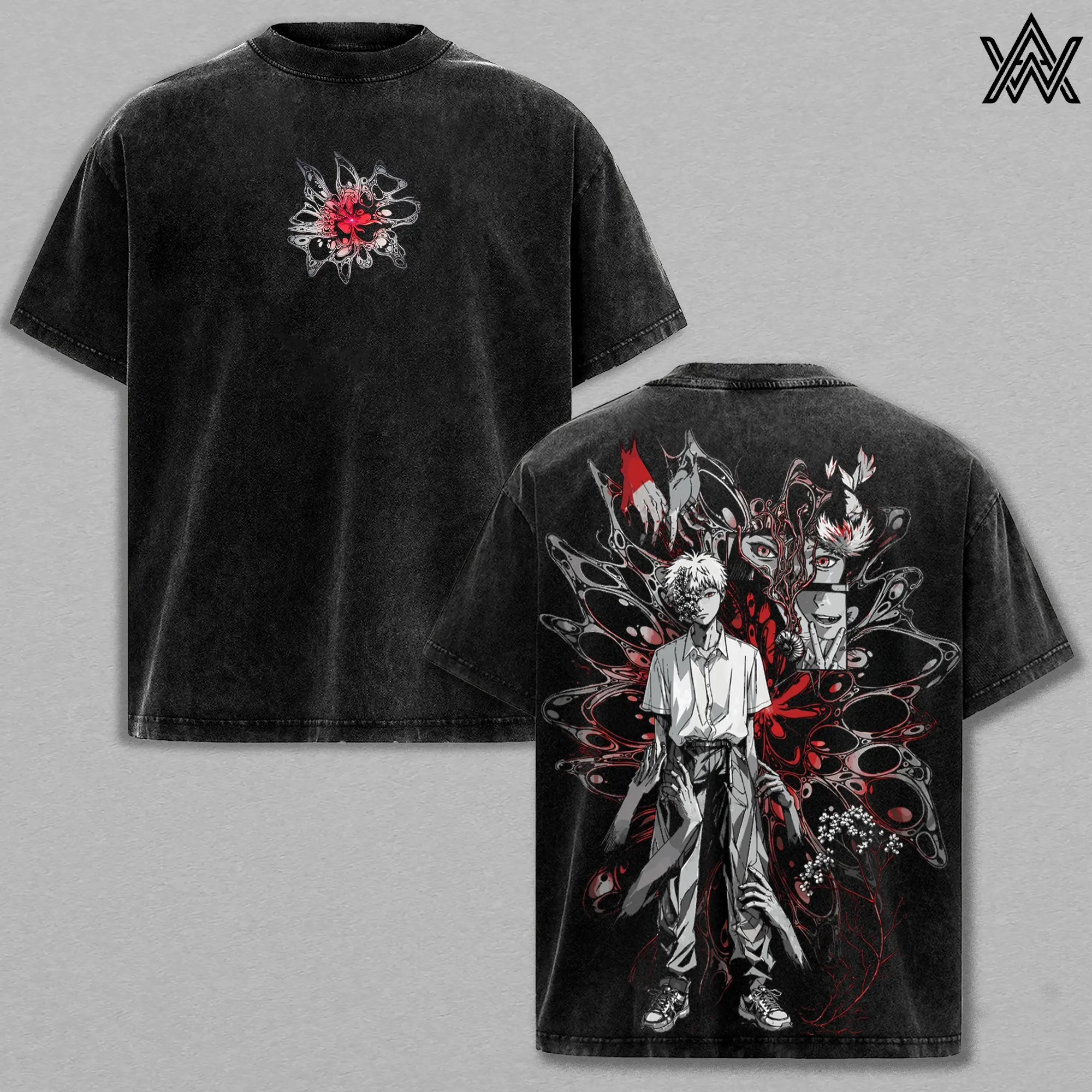 Hikaru Indou Tee Washed – The Summer Hikaru Died Washed Anime Manga T-Shirt, Vintage Washed Eerie Transformation Graphic Tee, Unisex Oversized Streetwear Shirt, Psychological Horror Vibe Anime Aesthetic Tee, Gift for Summer Hikaru Fans