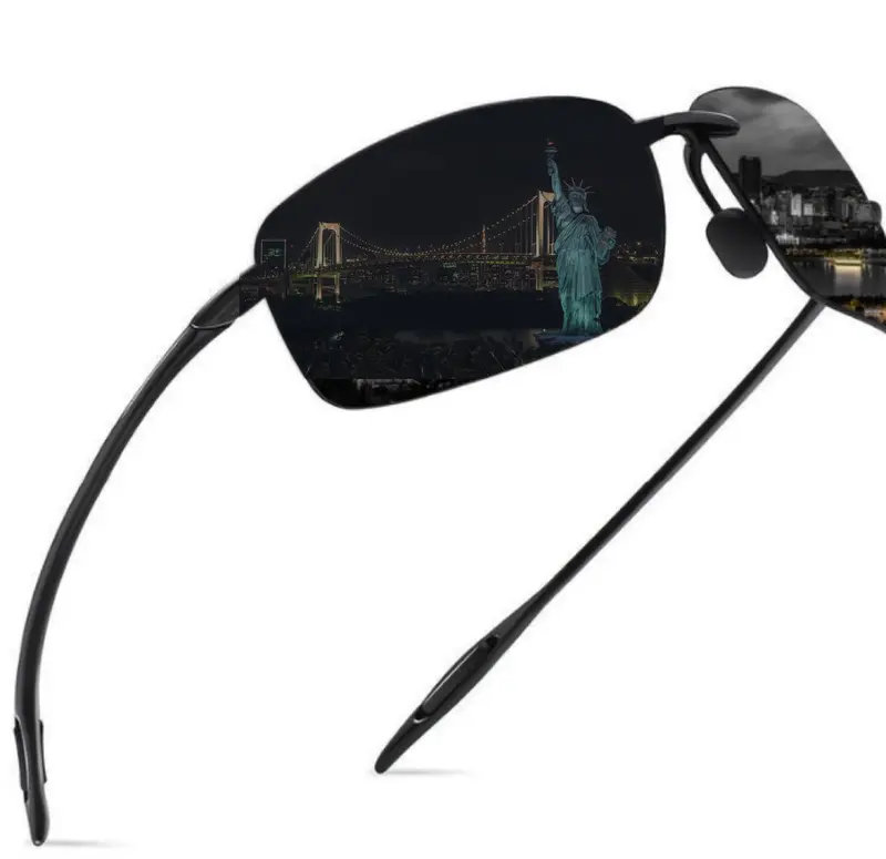 Unisex Lightweight Polarized Sports Sunglasses Tr90 Rimless  display picture 1