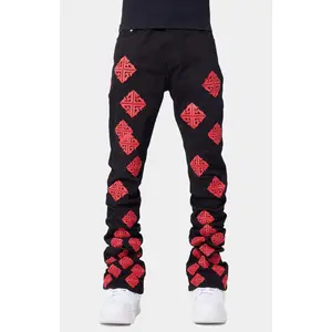 Guapi Crimson Icon Stacked Denim