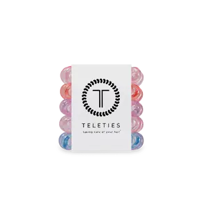 TELETIES - Sea Glass Tiny Hair Ties - Pack of Five - Strong Grip