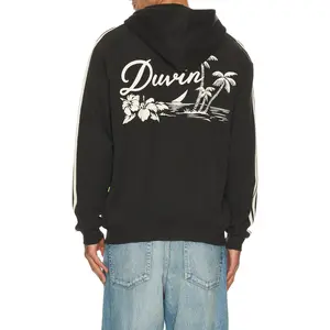 Duvin Design Duvin Oasis Full Zip Hoodie in Black