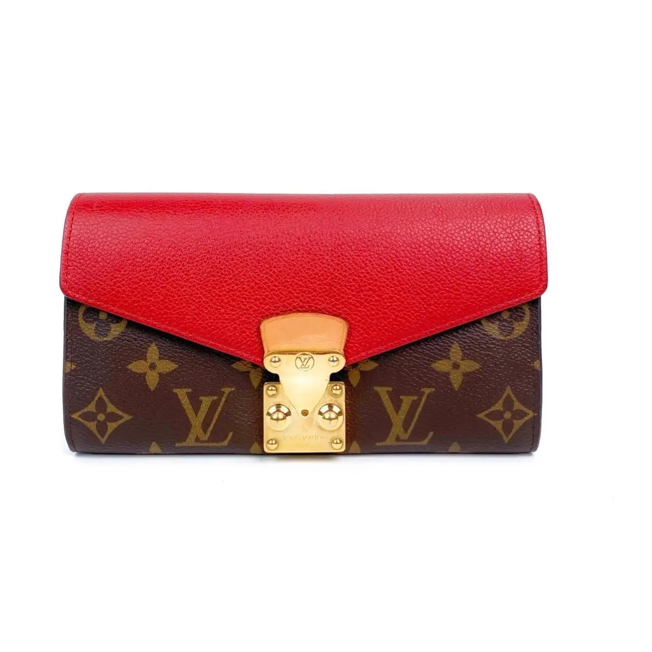 Pre-owned Louis Vuitton Monogram Canvas Clutches & Wristlets Pallas Wallet