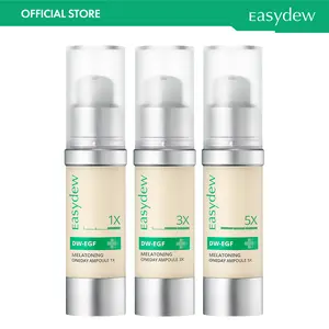 [Easydew] EGF Blemish Care Package - DW-EGF Melatoning Ampoule (Bundle of 3 - EGF-1X,3X,5X) - Official Product 99% Pure EGF Peptide Hydrating Serum with Niacinamide & Glutathione for Uneven Skin - Dark Spot Remover - Korean Skin Care Olive Young