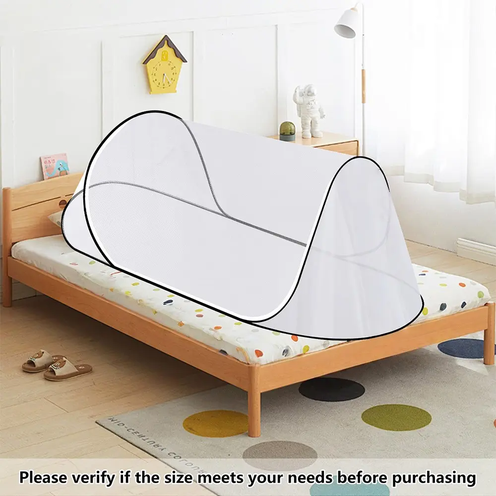 78.7x31.5x22 Inch Large Pop Up Mosquito Net, Portable Foldable Mesh Tent, Breathable Lightweight Mosquito Net Tent, Mosquito Netting for Bed Camping Travel Patio, Mosquito Proof Net