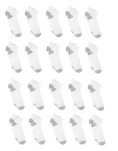 Hanes Men’s Cushioned Ankle Socks Pack, 20 Pairs, Moisture Wicking