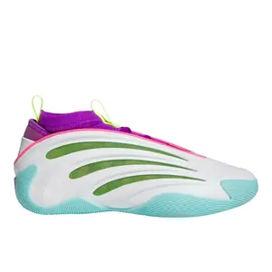 adidas Mens Smu Harden Volume 9 Basketball Sneakers Shoes - Green, Purple, White