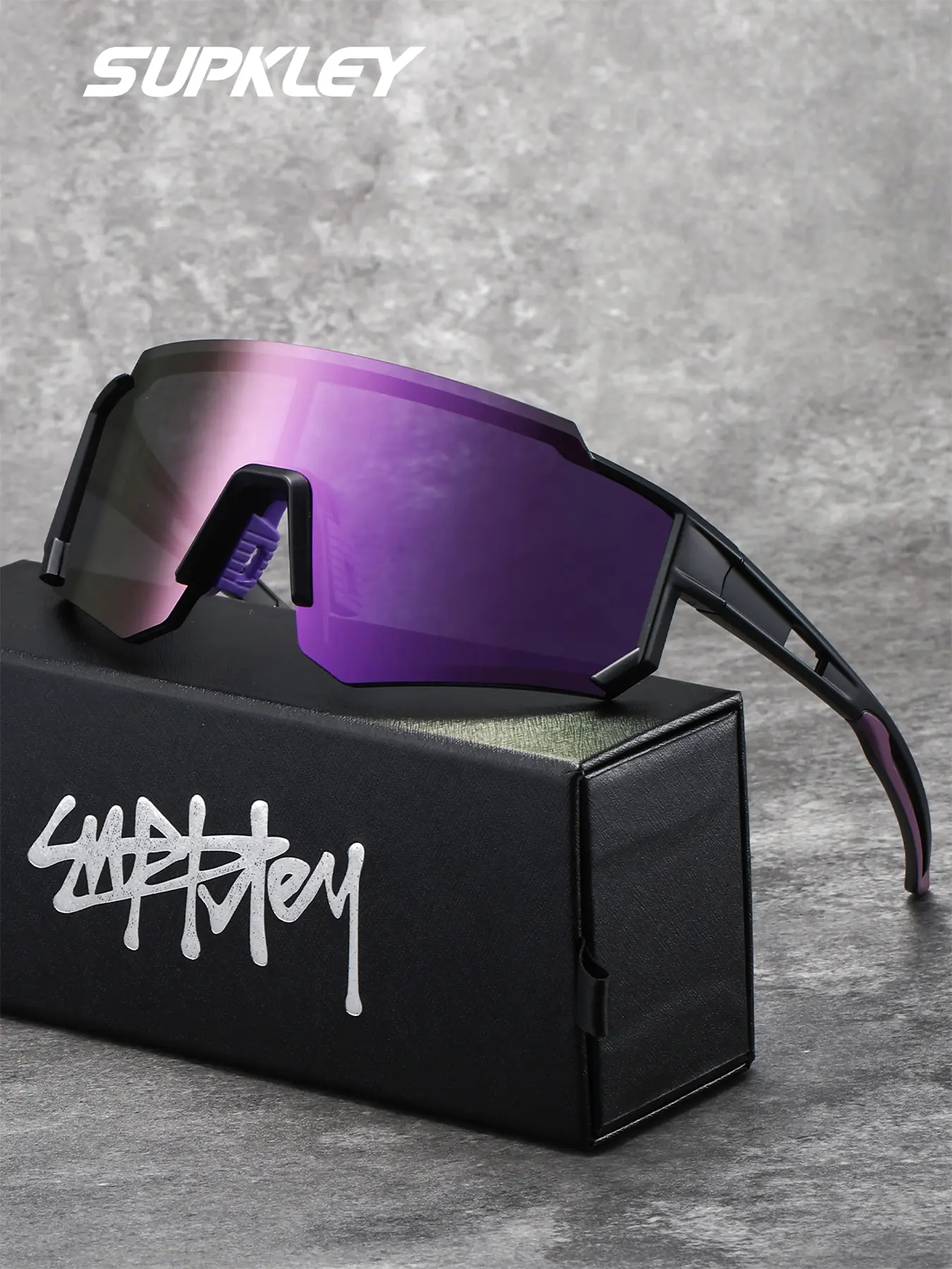 Polarized Rectangular Sunglasses with UV Protection for Outdoor Sports JULI Design Polarized Sunglasses For Men Women,UV400  main image 3