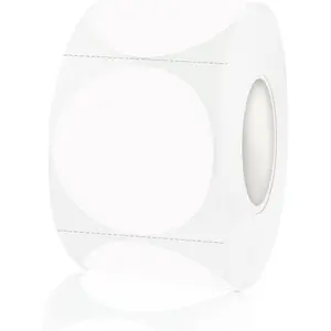 Blank Dot Stickers, 1.5 inch Circle Garage Sale Stickers, 500Pcs Round Writable Price Label Stickers, Not Blurry for Yard Sale, Does Not Support Thermal Printing