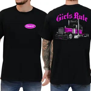 Peterbilt Engine Power Cotton T-Shirt, Unisex Stylish Classic Prints, Sport Top, Bold Truck Emblem, Easy Fit for Outdoor Hauls, Perfect Gift for Drivers