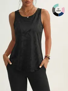 Women's Mesh Sports Tank Top, Breathable Lightweight Sleeveless Shirt for Summer Gym Training, Fashion Outdoor Hiking Apparel