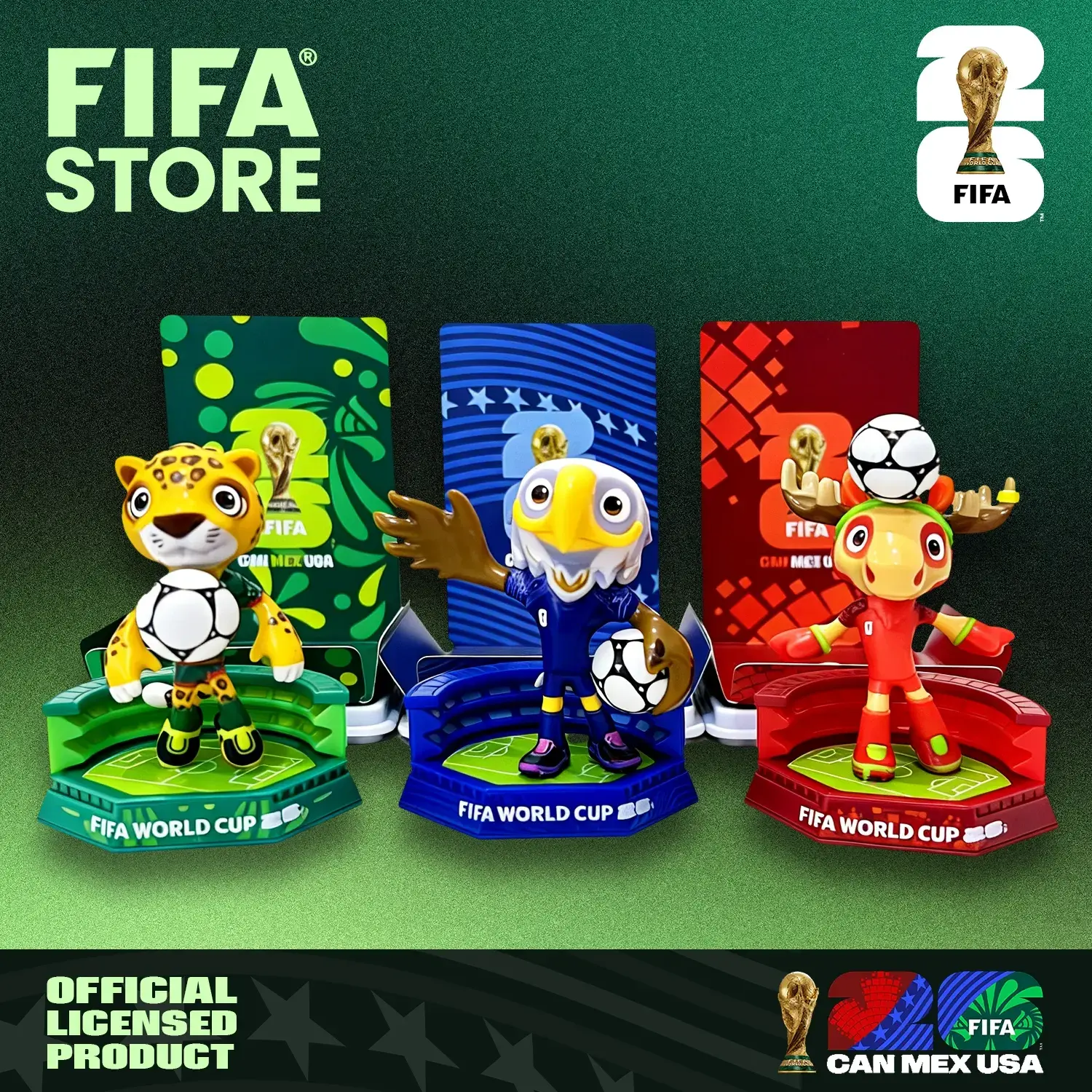 FIFA Official Licensed】 2026 World Cup Mascot Figures – Maple
