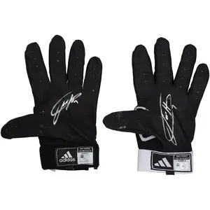 Jackson Holliday Baltimore Orioles Autographed Player-Issued Black and White Adidas Batting Gloves from the 2024 MLB Season - Fanatics Authentic Certified
